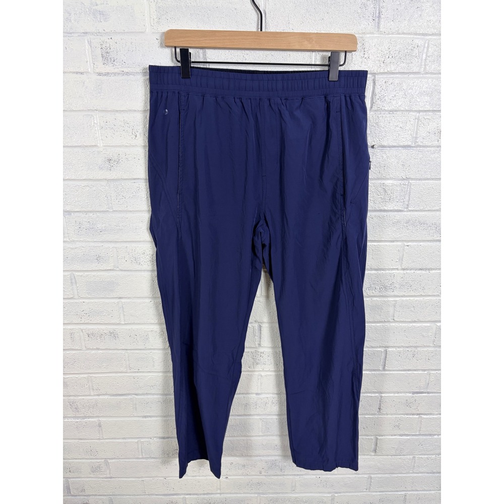 Rhone Pull On Straight Leg Pants Mens Size M Navy Blue Nylon Lightweight Pockets